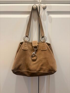 MIU MIU Vintage Slouchy Suede Shoulder Bag